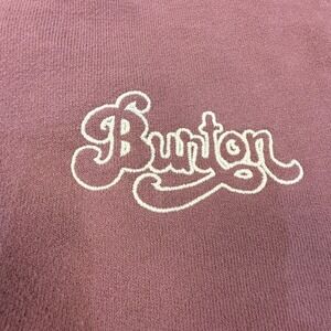 Burton Women's Mauve Embroidered Crewneck Sweatshirt Size M Long Sleeve Classic